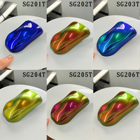 Pigment Chromaflair Caméléon 10-15µm à Effet de Couleur Changeante pour Peinture Chromée Aurore Blanche en Vrac