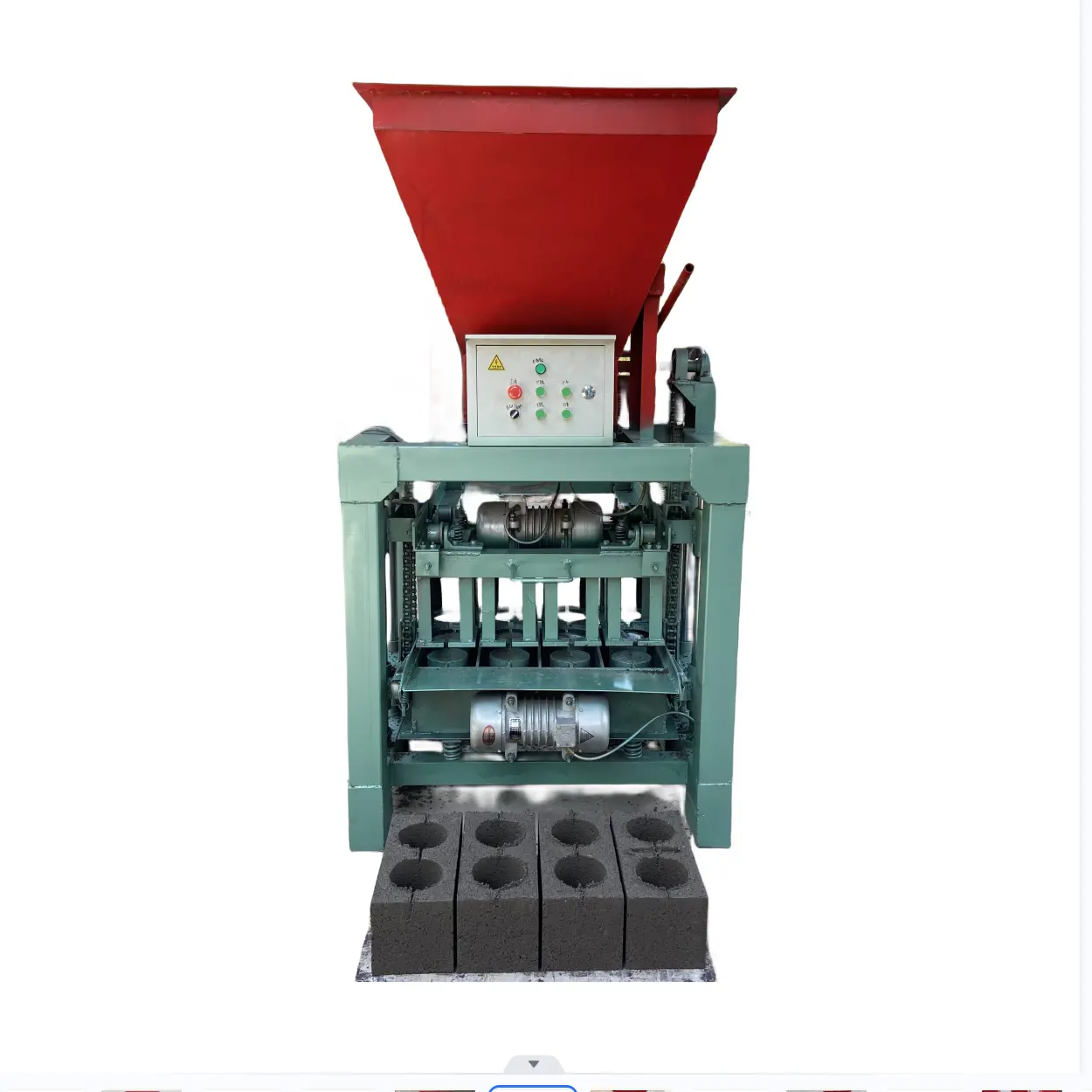 BR4-40 हाइड्रोलिक प्रेस अर्ध-स्वचालित ब्लॉक बनाने की मशीन कंक्रीट सीमेंट खोखला ब्लॉक ईंट बनाने की मशीन निर्यात