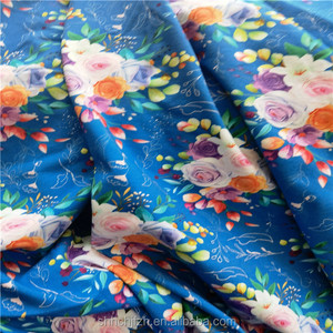 Tùy chỉnh thiết kế in hoa bông in bông spandex jersey vải dệt kim - Product Image 3