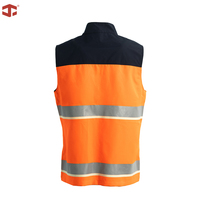 Gilet de sécurité réfléchissant haute visibilité JIADE pour hommes, avec bande luminescente, fermeture éclair intégrale, pour travaux, construction, extérieur, entrepôt, EPI