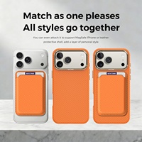 Étui de téléphone magnétique à motif animalier avec porte-cartes et finition mate pour iPhone 17 Pro Max et 16 – Coque de protection