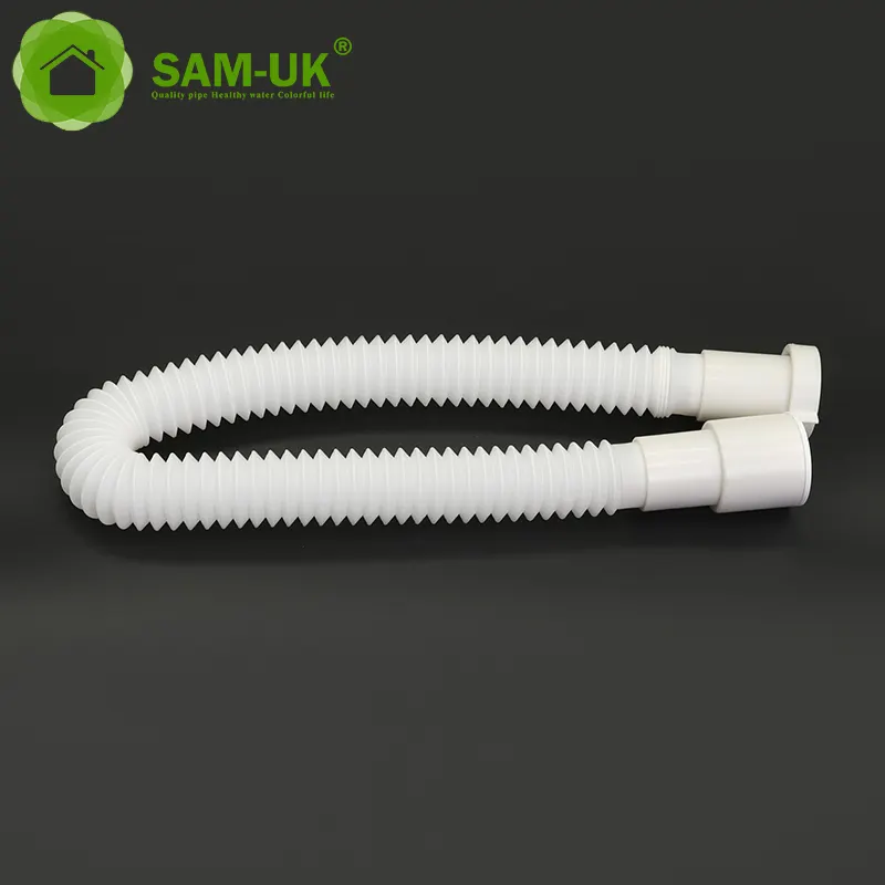 Wholesale 5 inch corrugated bathroom accessories flexible and scalable drain water cleaner plastic drain pipe