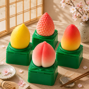 Helado de paleta sabor fresa bajo en grasa, el más vendido, con forma de fruta, caja de 75g, certificado Halal, venta al por mayor, propicio. - Product Image 1