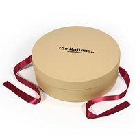 Boîtes cadeaux rigides en tube de papier kraft avec logo imprimé personnalisé, revêtement UV, gaufrage, laminage mat pour emballage de vin, d'aliments et de rubans