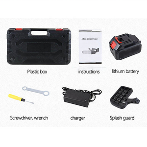 Ananke Tools High Quality 10 Inch Electric Chainsaw Household <b>Tree</b> Trimming Portable Cordless Chainsaw - Product Image 3
