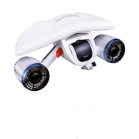 Nouveau design de propulseur sous-marin White Shark avec propulsion à jet mixte 100W, vitesse de 1,5 m/s pour utilisation combinée avec scooter aquatique et planche à roulettes
