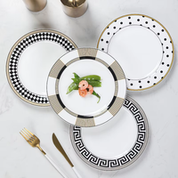 Ensemble d'assiettes en céramique colorées en gros, nouveau design avec glaçure réactive et finition texturée artisanale pour une salle à manger moderne