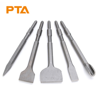 17mm A/F Hex Shank Marteau Électrique Ciseau Bêche Creux Gouge Rainure Large Pointe Plate Ciseau pour Disjoncteur