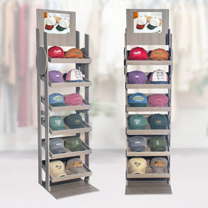 מותאם אישית 6 שטיר המיועד לאחסון עמיד ומצגת של כובעי בייסבול וכובע עץ - Product Image 4