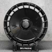 Jantes forgées Bku 5x120 pour Rolls Royce Wraith Ghost Dawn Spectre Phantom Cullinan, jantes personnalisées de luxe noir brillant 20 21 22 pouces