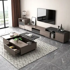 Multi-function Rectangle Space Saving Smart Coffee Table with Storage