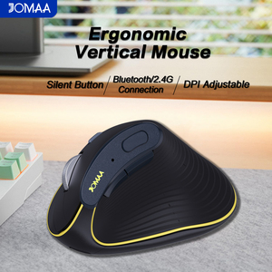 JOMAA Daul Model Wireless Optical Right-Handed Speed Roller <b>Mouse</b> Vertical Ergonomic Rechargeable <b>mouse</b> for Pad Desktop Laptop - Product Image 5