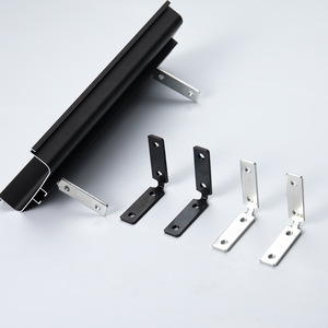 Équerres d'angle en fer argenté modernes, robustes, en forme de L, avec vis à tête fraisée pour la réparation de meubles et d'armoires - Product Image 3