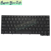 Keyboard Laptop Tanpa Lampu Latar Bahasa Inggris AS untuk Lenovo Thinkpad 11e 5th Gen Tipe 20LR 20LQ 01LX700 01LX740 Keyboard dengan Bingkai Hitam