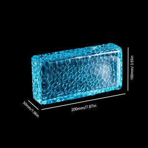 Фабрика по индивидуальному заказу хрустальный стеклянный кирпич сотовая поверхность Заводская индивидуальная декоративная стеклянная внутренняя наружная - Product Image 2