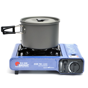 Estufa de gas portátil Maxsun con una sola olla grande y encendido automático para acampar, picnic y cocinar al aire libre - Product Image 1
