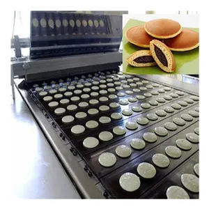 Automatische Dorayaki Waffel pfannkuchen herstellung Maschine Sandwich Pfannkuchen form maschine Produktions linie