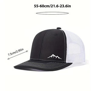 หมวกเบสบอลทรงแบนสไตล์ภูเขาหิมะ ขนาด 55-60 ซม. ระบายอากาศได้ดี เหมาะสำหรับกีฬากลางแจ้ง สำหรับผู้ชายและผู้หญิง - Product Image 1