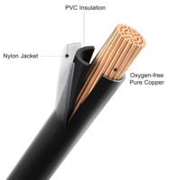 Cable de alambre THHN con camisa de nailon AWG 4 6 8 10 12 14 Cables eléctricos THHN trenzados Núcleo de aluminio de cobre Cables THWN