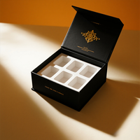 Boîte cadeau en carton personnalisée avec impression bronzée, de qualité alimentaire, pour bonbons, noix, snacks, chocolats, macarons, avec plateau d'insertion