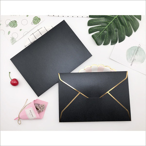 Dl Tùy Chỉnh Kích Thước Bao Bì Thẻ Phong Bì Ưa Thích Màu Hồng Ngọc Trai Giấy Phong Bì Với Lá Vàng In Ấn Cho Thiệp Chúc Mừng Thẻ Bao Bì - Product Image 6