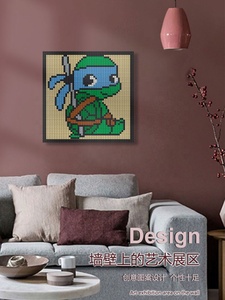 48x48 pixel nghệ thuật khảm khối xây dựng 1x1 tường Chân Dung nhựa DIY trang trí nội thất xây dựng đồ chơi Quà tặng - Product Image 5