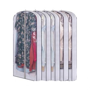 Housses de vêtements suspendues avec poche en PVC transparent à soufflet pour vêtements de nuit - Product Image 1