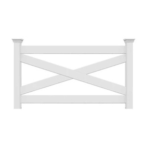 Cross rail plastic outdoor shed livestock cattle farm fence with panels