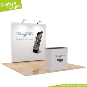 Exhibición de stand de exposición 3x3 de publicidad de tela de aluminio ligera plegable para Feria Comercial - Product Image 3