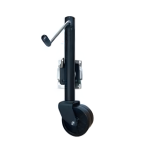 Support de remorque de bateau en acier robuste avec doubles roues de guidage, capacité de charge de 800 à 2000 lb, fixation latérale pivotante et poignée latérale. - Product Image 6