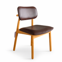 Chaises en bois de hêtre massif de haute qualité pour café, chaise de salle à manger, chaise de restaurant en bois