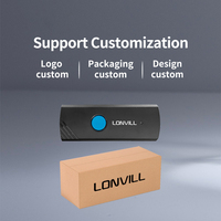 Lecteur de codes-barres portable mini JINGXIN haute précision avec décodage USB 16K et interface sans fil 2.4G