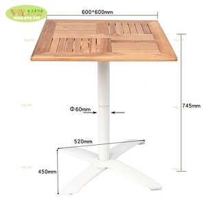 Meubles de jardin personnalisés <span class=keywords><strong>Table</strong></span> basse pliante en bois de teck massif/<span class=keywords><strong>Table</strong></span> pliante carrée en bois <span class=keywords><strong>60x60</strong></span> pour usage extérieur - Product Image 3