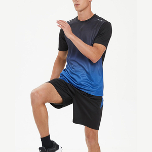 Séchage rapide athlétique Gym Wear costume personnalisé Sublimation Fitness tenues ensembles respirant <span class=keywords><strong>course</strong></span> sport t-shirt et shorts - Product Image 4