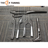 Accesorios Interiores de Fibra de Carbono Personalizables 2017-2024 B9 B9.5 A4 S4 A5 S5, Kit de 7 Piezas para Cubrir el Panel del Tablero y las Puertas del Automóvil
