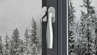 Ventana Vertical Abatible de Doble Acristalamiento con Aislamiento Térmico de Aluminio, Ahorro de Energía, Insonorizada y con Aislamiento Térmico para Sótano
