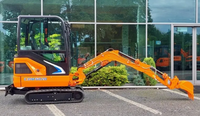 Mini-excavatrice CDM6020 de haute qualité, 2 tonnes, compacte, sur chenilles, avec moteur de 13,4 kW pour les projets de construction