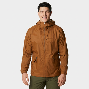 New Arrival OEM Custom Polyester Windbreaker <b>Jacket</b> Black Windproof Solid Color Blank <b>Long</b> Sleeve <b>Jacket</b> For <b>Men</b> - Product Image 1