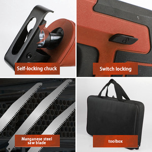 NEOBRISKEN Industrial Grade Rechargeable Reciprocating <b>Saw</b> Horse Blade Meat in Red With Brushless Technology Lithium Re - Product Image 3