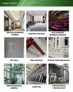 OEM chống cháy Sealant Hữu Cơ Silicone 107 keo được sử dụng cho trong nhà cháy niêm phong và tự dập tắt sau khi rời khỏi đám cháy - Product Image 5