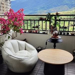 Zxm Modern Durable Furniture Coffee <b>Table</b> Living Room Luxury Solid Wood Round Metal <b>Side</b> Tea <b>Table</b> - Product Image 6