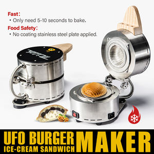 Nueva Máquina para Hacer Hamburguesas UFO de 110V/220V, Aprobada por la CE, Estilo Coreano, Horno para Sándwiches Panini, Máquina para Sándwiches de Gelato, Elemento Sellado para Alimentos - Product Image 5