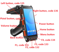Lector de mano resistente Android 13 PDA de 5,5 pulgadas, 4GB, UHF, RFID, seguimiento de inventario, Sistema de Gestión de Activos, existencias de almacenes