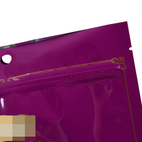 Vente en gros de pochettes en plastique étanches à l'humidité avec fermeture à glissière personnalisée avec fenêtre pour bonbons au chocolat