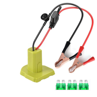 Adaptateur de batterie au lithium pour outils électriques Makita Dewei Mi Woqili Ubi, pince de batterie, pince crocodile avec interrupteur fusible