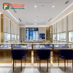 Sistema de Exhibición de Joyería de Lujo, Vitrina Metálica para Boutique - Product Image 3