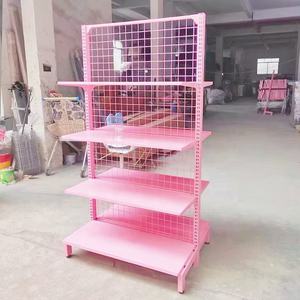 מדף תצוגה קיר רשת מתכת בהתאמה אישית לחנות קמעונאית לאביזרי טלפון, צעצועים, בובות, חטיפים, ממתקים ומזון - Product Image 5