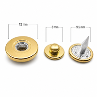 Kit de boutons-pression à visser et à riveter robustes, à forte résistance, avec capuchon, tige et poteau, personnalisable OEM pour jeans, denim et vêtements de travail