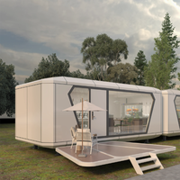 La Casa Prefabricada de Cabina Espacial de Ensamblaje Rápido Más Vendida: una Cabina Espacial Móvil de Lujo Diseñada para Hoteles Turísticos, Casas Prefabricadas Modernas