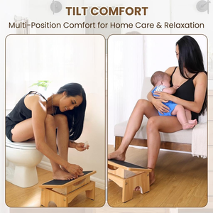 Repose-pieds réglable pour sous le bureau, inclinaison réglable à 3 niveaux, tabouret de 7 "pour enfants et adultes, tabouret ergonomique soulage l'enflure - Product Image 6